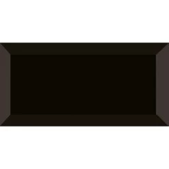 Altair Biselado Negro 10x30 Per M²