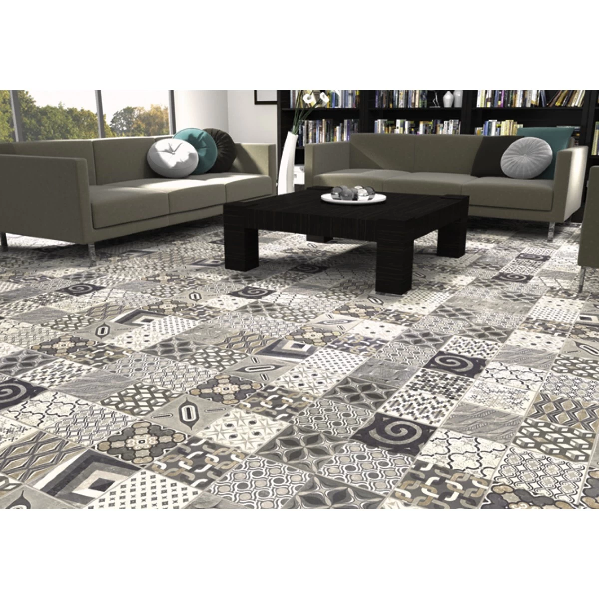 Natucer Concret Europe Mix 18x18 Per M² 1 Natucer Concret Europe Mix 18x18 Per M²