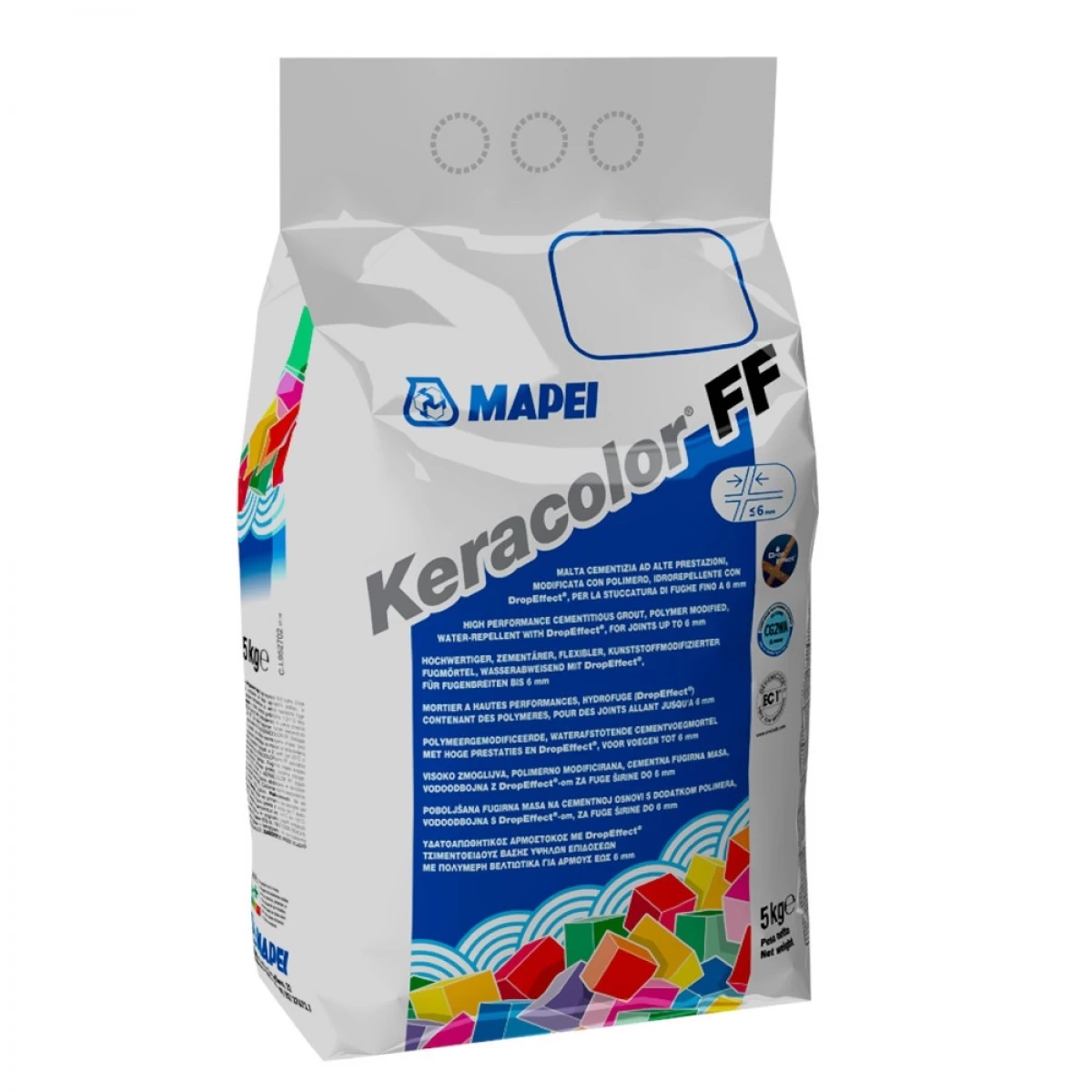 Mapei Keracolor FF 5 Kg 111 Zilvergrijs 1 Mapei Keracolor FF 5 Kg 111 Zilvergrijs