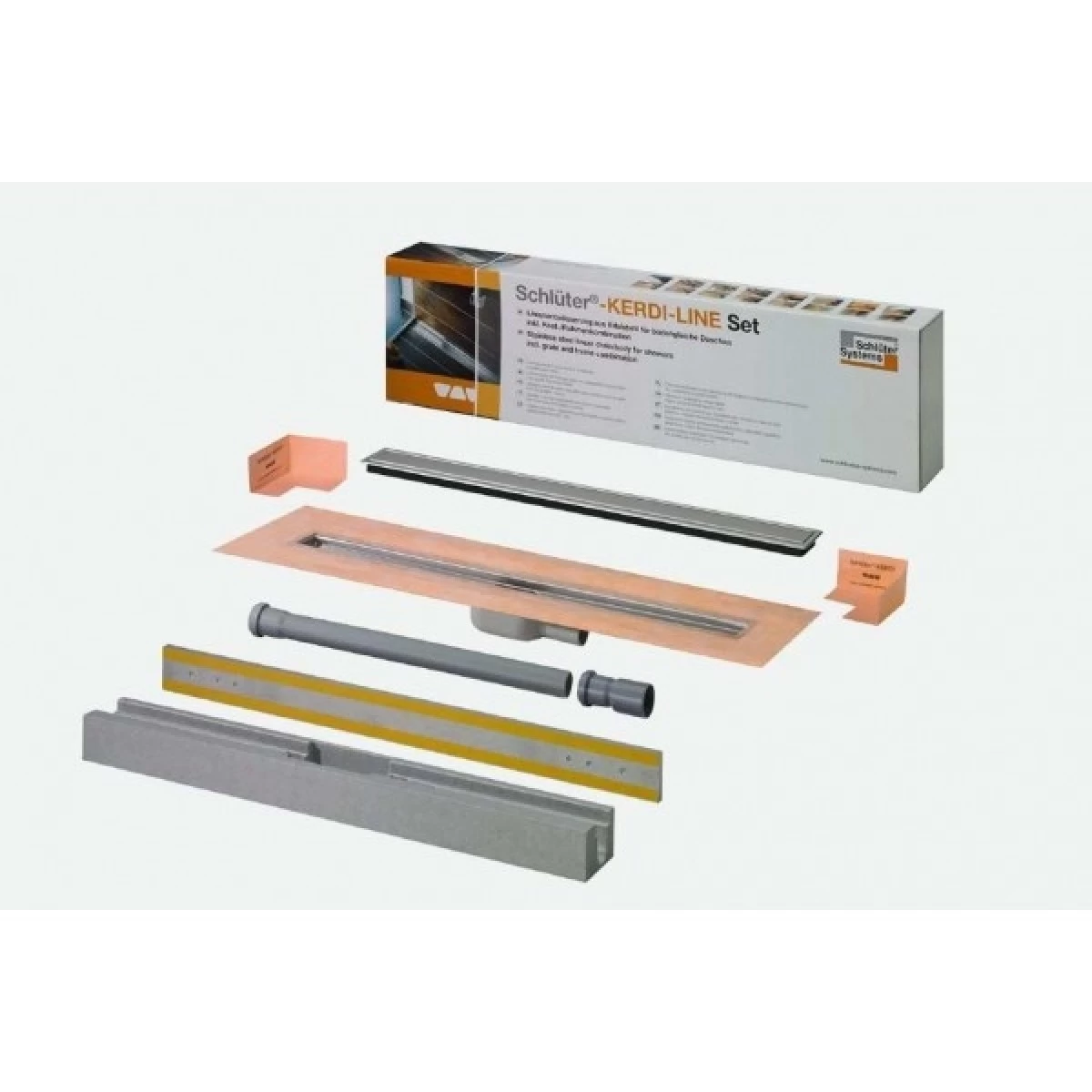 Schlüter KERDI-LINE-A Set Goot + Rooster 90 Cm 1 Schlüter KERDI-LINE-A Set Goot + Rooster 90 Cm