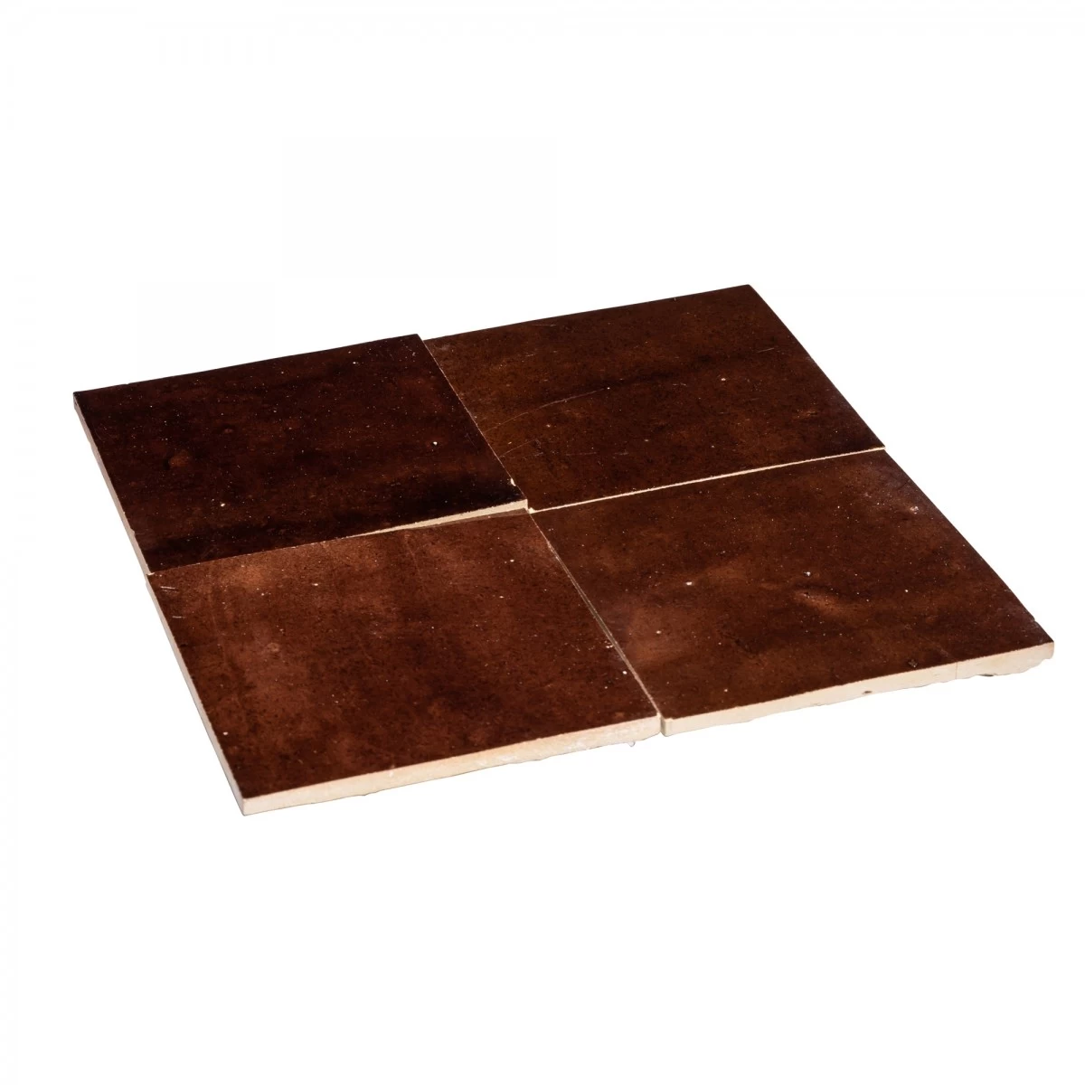 Zelliges Marron Foncé 10x10 Cm 2 Zelliges Marron Foncé 10x10 Cm - Afbeelding 2